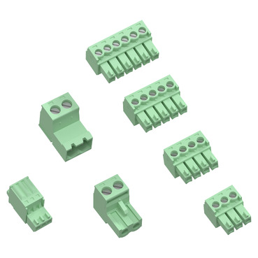 Set of connectors for PowerLogic HU250, digitals input/output, power, PT100